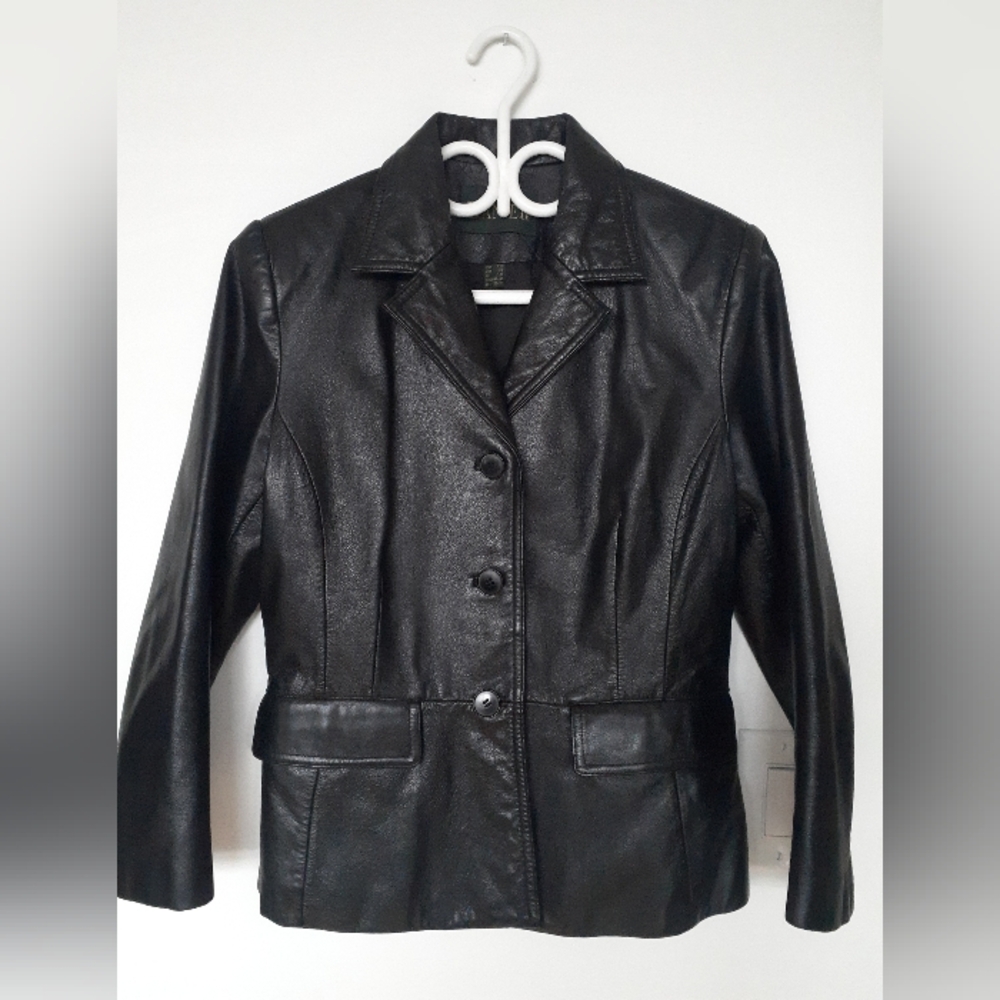 Leather blazer from Danier, Small.